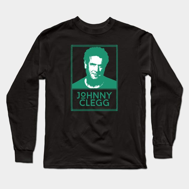 Johnny clegg\\retro fan artwork Long Sleeve T-Shirt by MisterPumpkin